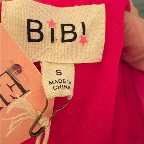 BiBi Bright Hot Pink Ruffle Party Dress - Picture 3 of 7